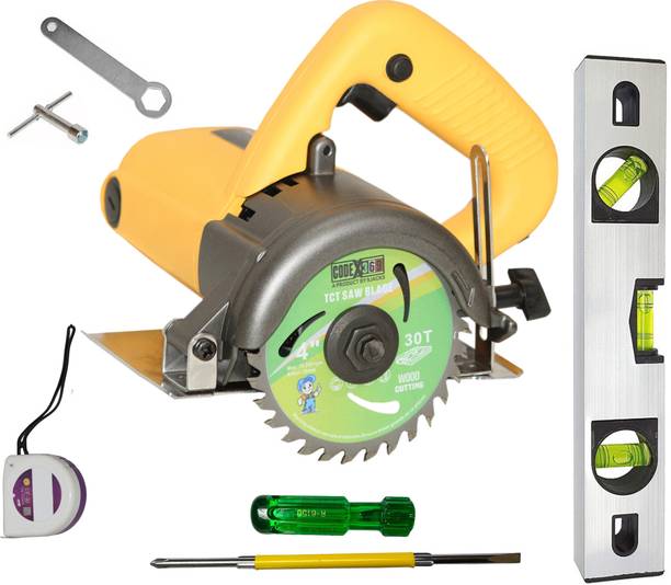 Digital Craft Circular Saw Machine 110MM,2 In 1 Screw Driver,12' Spirit Level, 3MTR Tape Marble Cutter
