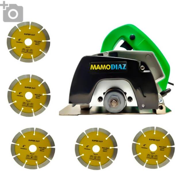 Mamodiaz MZ-CM4 Machine Cutter(Marble/Granite/Concrete/Tile/Wood Cutter) & 5 marble blade Marble Cutter