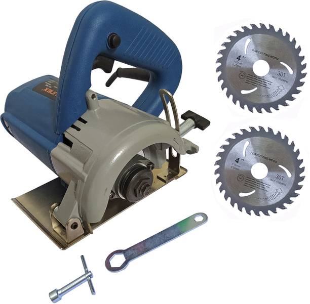 DUMDAAR 110mm Marble cutting machine Tile Stone Wood cutting machine with 2pc Wood cutting blade Manual Cutter
