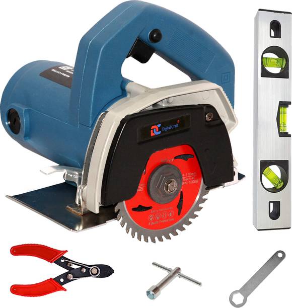 Digital Craft Wood Saw Machine 110 Kit with 12" Spirit Level and Wire Stripper Marble Cutter
