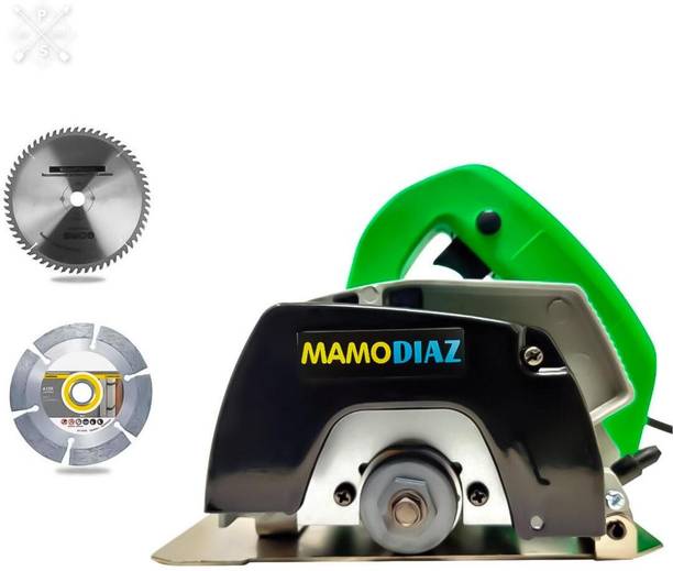 Mamodiaz MZ-CM4SA Heavy Duty Marble & Wood Cutter Machine with 2 Blade (1050W & 13300RPM) Marble Cutter
