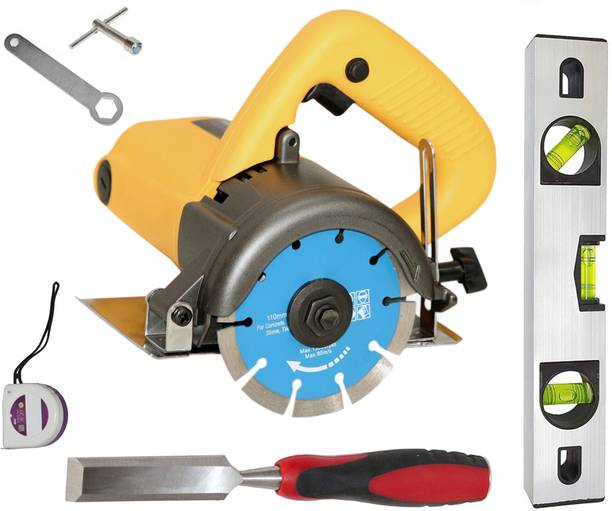 Digital Craft Marble Saw Cutter Machine 110MM,25mm Wood Chisel,12' Spirit Level, 3MTR Tape Marble Cutter