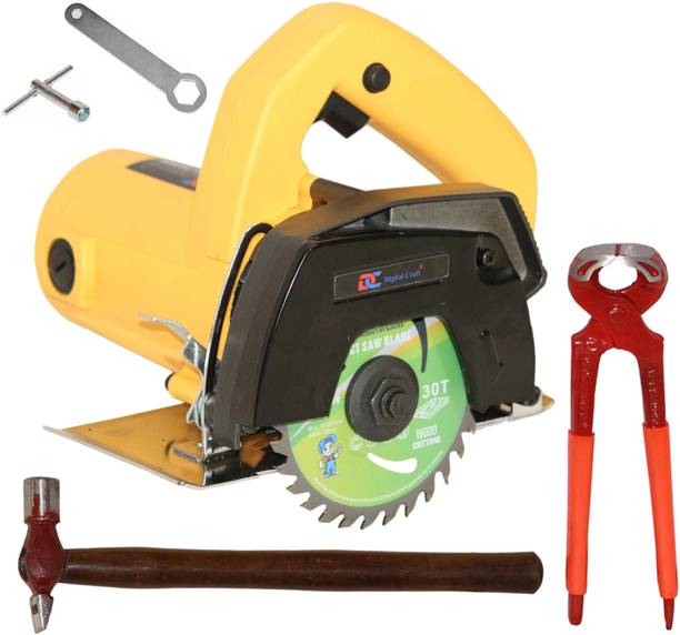 Digital Craft Wood Saw Cutter Machine 110MM,Hammer 200 gm,8' Pincer Plier Marble Cutter
