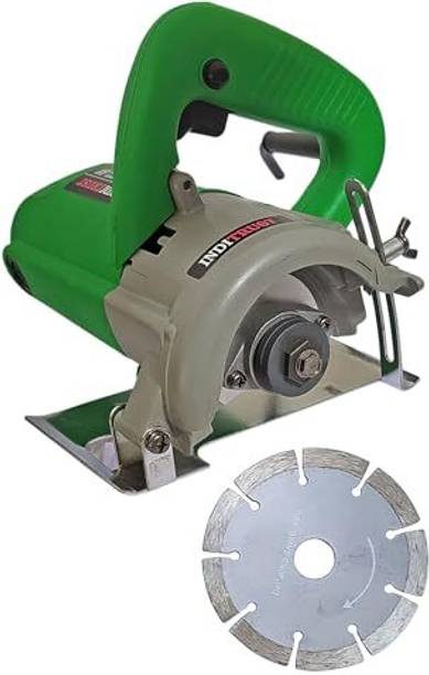 Inditrust 1300w Round Marble/Wood cutting Machine GREEN 6-Month Warranty & 1 Marble blade Handheld Tile Cutter