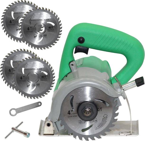 Digital Craft 14000 RPM Power Cutter – 1400W 110mm Marble 4pc Wood Cutting Blade Handheld Tile Cutter