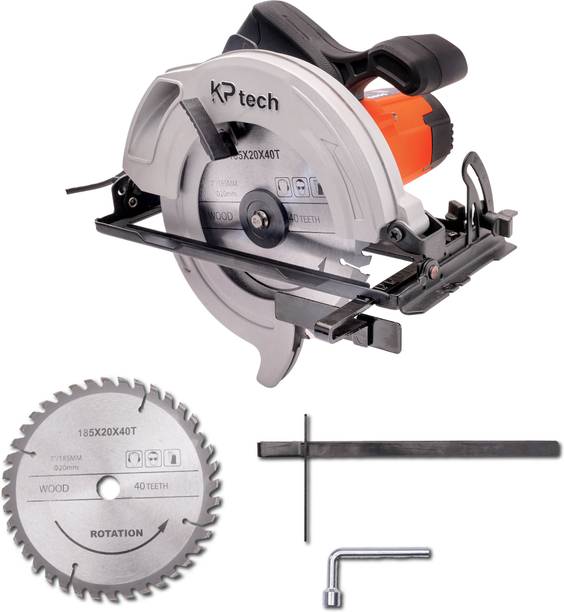 KP TECH CS185 1400W 7"/185mm Electric Wood Cutting Circular Saw, Copper Armature,5800RPM Handheld Tile Cutter