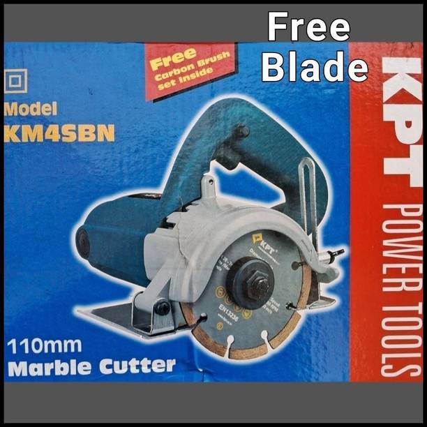 KPT 1,200W; 110mm; 4inch; KM4SBN; Marble Cutter Machine; Free Blade Marble Cutter