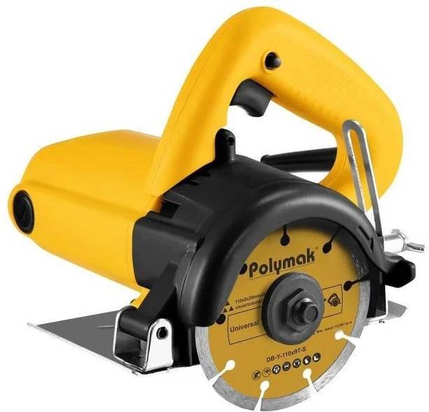 Polymak PMCM4SB 110mm Marble Cutter, Powerful 1300w Professional, Blade Dia: 110-125 mm Marble Cutter