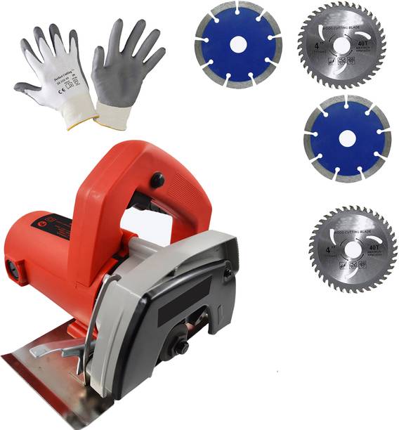Hillgrove HGCM1300M2 Marble Cutting Machine Saw with 2Pcs Tile & 2Pcs Wood Cutting Wheel Marble Cutter