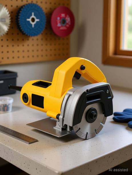 RanPra 4INCH MARBLE CUTTER AND 4INCH ANGLE GRINDER WITH CUTTING WHEEL Marble Cutter