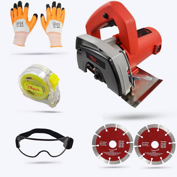 Hillgrove HGCM246M1 Cutting Machine Saw for Tile/Marble/Wood with Googles, Measuring Tape Marble Cutter