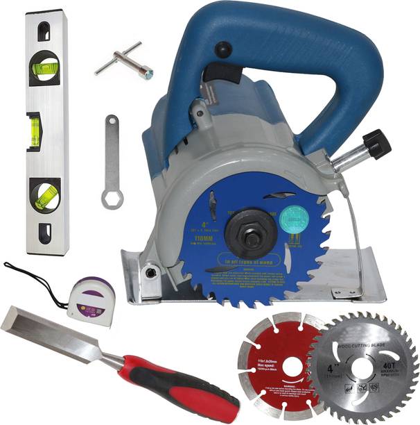 Digital Craft Wood Cutter Saw Machine 110MM,12' Spirit Level, 3MTR Tape,25mm Wood Chisel Marble Cutter