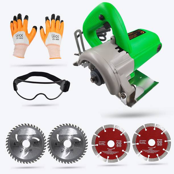 Hillgrove HGCM426M1 Marble Cutting Machine Saw for with 4Pcs Tile/Wood Cutting Wheels Marble Cutter