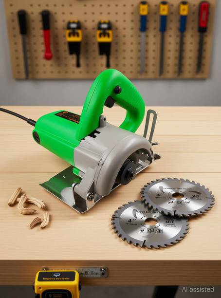 Hillgrove HGCM1279M1 Cutting Machine Saw for Tile/Marble/Wood with 2Pcs Wood Cutting Wheel Marble Cutter