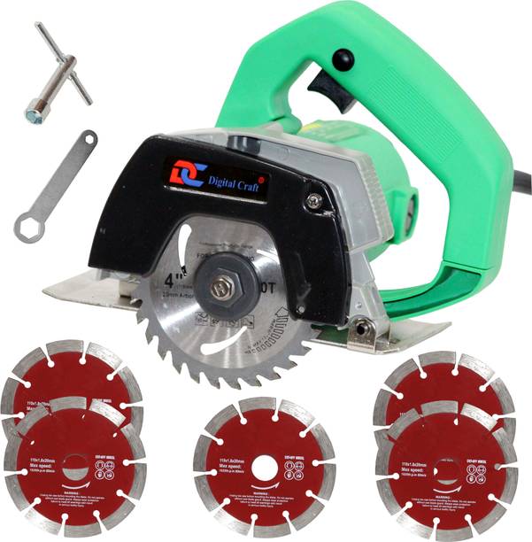 Digital Craft 14000 RPM Heavy-Duty Marble Cutter 110mm Multipurpose 5pc Marble Cutting Blade Handheld Tile Cutter