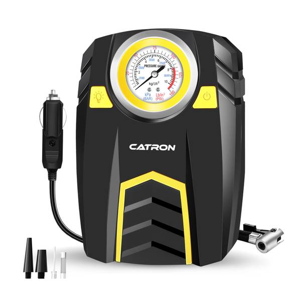 Catron 150 psi Tyre Air Pump for Car & Bike (Bleeder Valve Present)