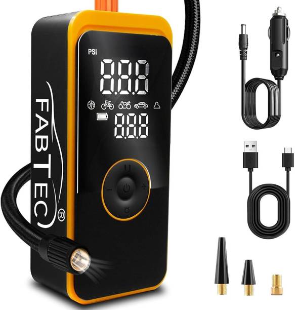 FABTEC 150 psi Tyre Air Pump for Car & Bike