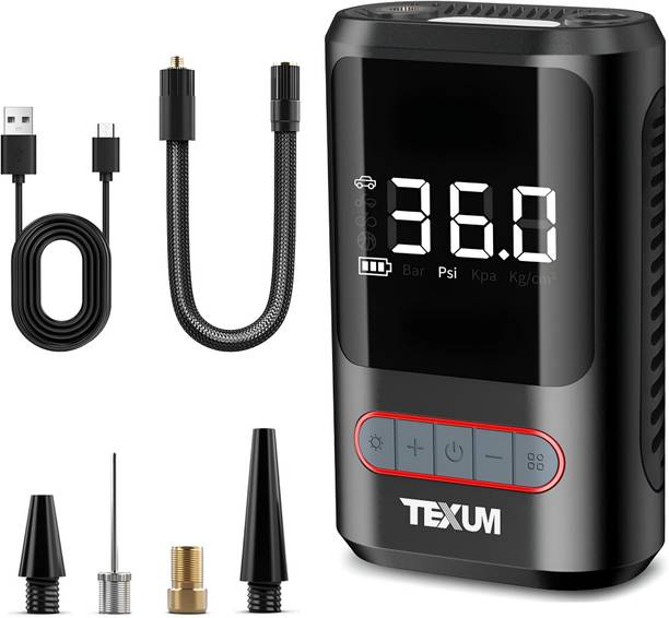 TEXUM 170 psi Tyre Air Pump for Car & Bike