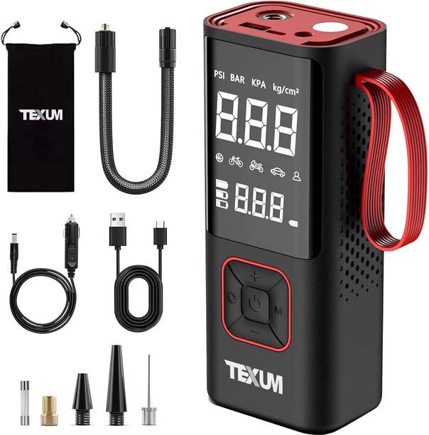 टेक्सम TAP-25 190 psi टायर एयर पंप फॉर कार एंड बाइक