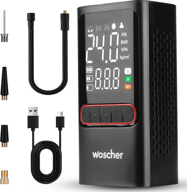 Woscher 801 Analog Tyre Inflator 130 psi Tyre Air Pump for Car & Bike