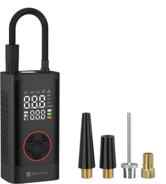 Portronics 150 psi Tyre Air Pump for Car & Bike