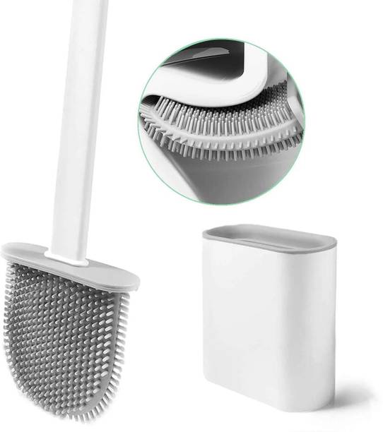 oxsam Toilet Brush with Hard Plastic Holder Comes with ...