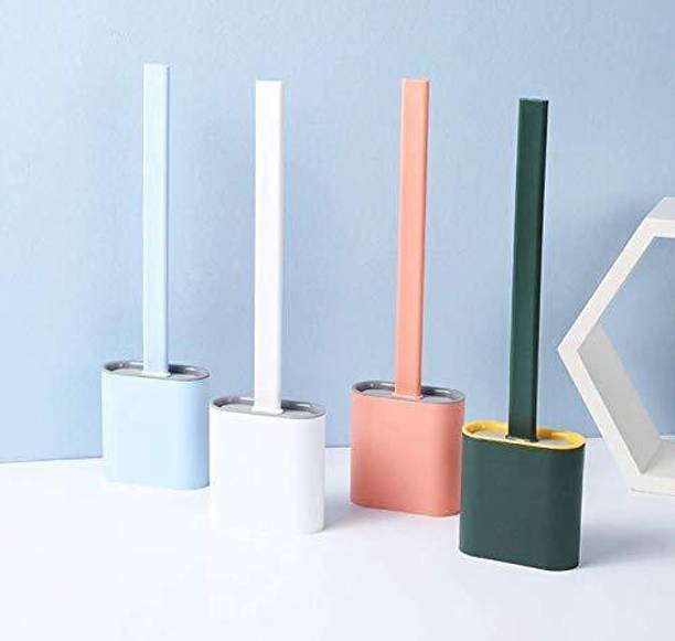 mangalmurti Silicone Toilet Cleaning Brush with Holder ...