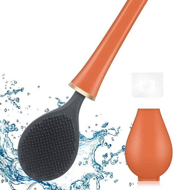 SUICUNE Silicone Water Drop Toilet Brush and Holder wit...