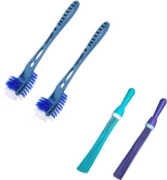 STRUGGLINGINC Double Sided Flexible Toilet Brush set -4