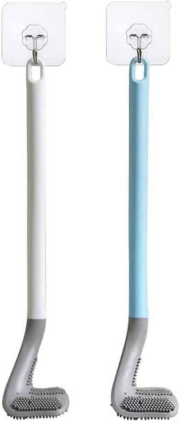 SBTs Silicon Golf Round Shape Toilet Brush With Hook L-...