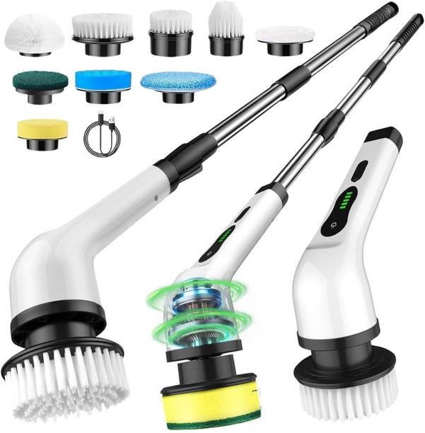 NUB99S 9 in 1 Electric Scrubber Cordless Cleaning Brush for Floor Tiles Cleaning Brush with Holder