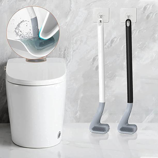Auromnine Golf Toilet Brush Pack 2 Silicone Toilet Brus...