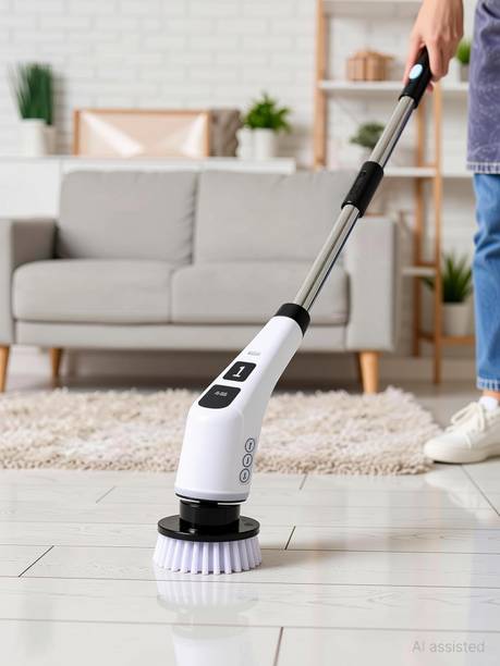 Elektriglow 9 in 1 Cordless Electric Spin Scrubber Bathroom & Floor Cleaning Brush