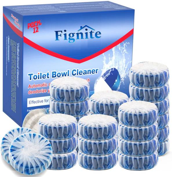 Fignite Fresh Smell Sustained-Release Technology Auto Toilet Bowl Cleaners Deodorize Regular Rim Block