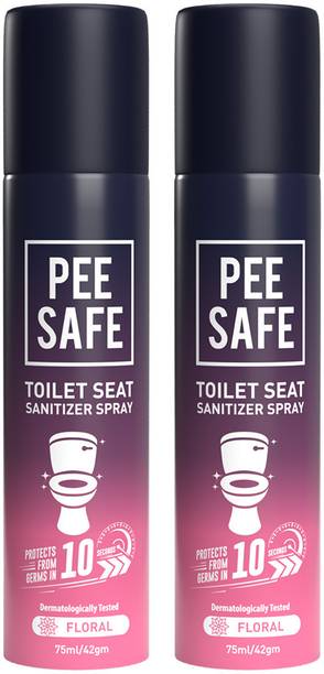 Pee Safe Toilet Seat Sanitizer Spray (Floral) Pomegranate Spray Toilet Cleaner
