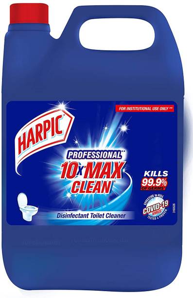 Harpic Disinfectant Toilet Cleaner Liquid, Original - 5 L (Pack of 1) Toilet Cleaner Original Liquid Toilet Cleaner (5 L)