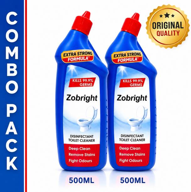 Zobright Toilet Cleaner 500ml x2 | Strong Stain Remover | Fresh | Deep Cleaner Regular Liquid Toilet Cleaner