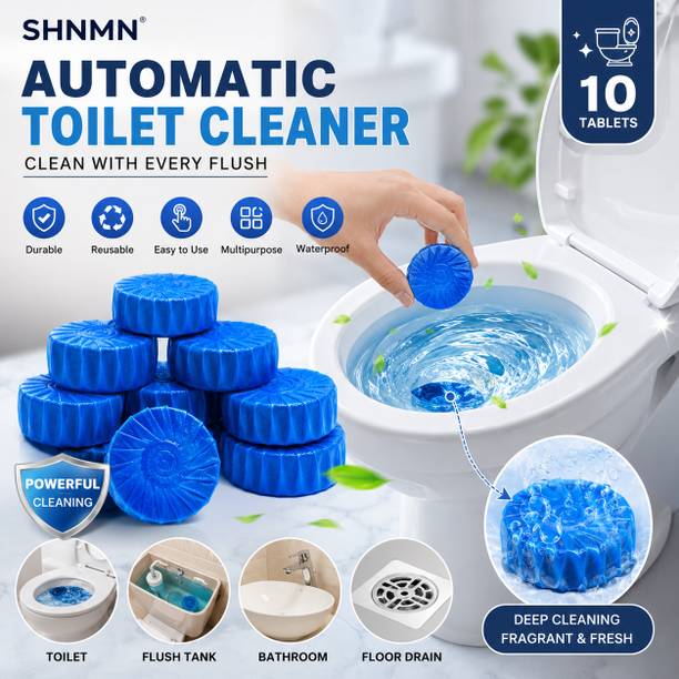 SHNMN Toilet Bowl Cleaner Tablets for Automatic Flush Cleaning Action Ocean Rim Block