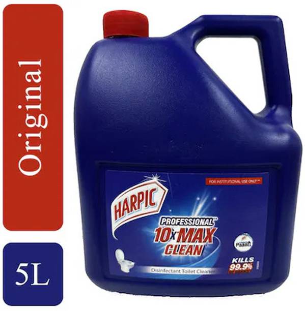 Harpic Disinfectant Toilet Cleaner Liquid, (Pack of 1) | Toilet Cleaner Original - 5 L Ocean Liquid Toilet Cleaner