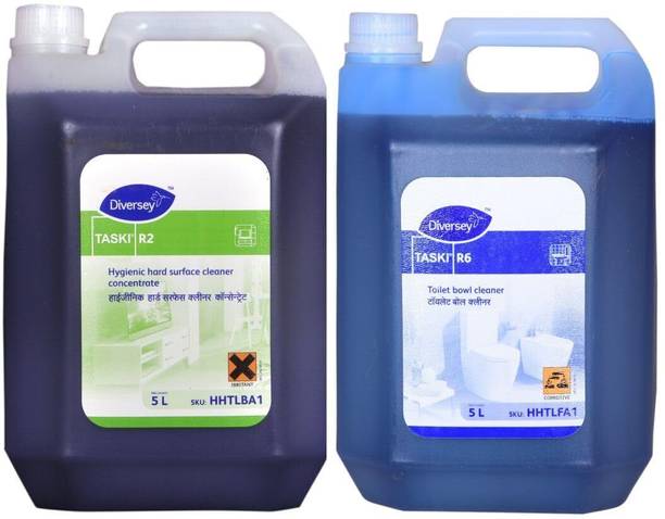 Diversey Taski R2&R6 (Combo Pack of 2) Liquid Toilet Cleaner