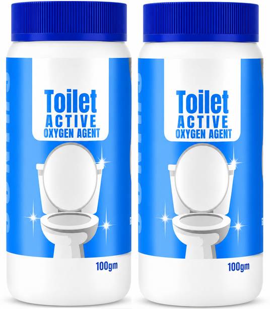 FLIXY Toilet Active Oxygen Agent Powder For Hard Stain Remover Toilet Citrus Crystal Toilet Cleaner