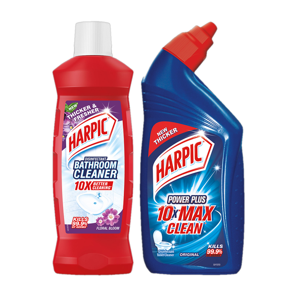 Harpic Bathroom Cleaner, Liquid, for basin, commode, tile, floor, not phenyl, red Floral Liquid Toilet Cleaner