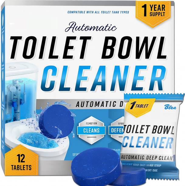 dovila Automatic Toilet Bowl Cleaner Tablets for Descaling & Deodorizing Regular Rim Block