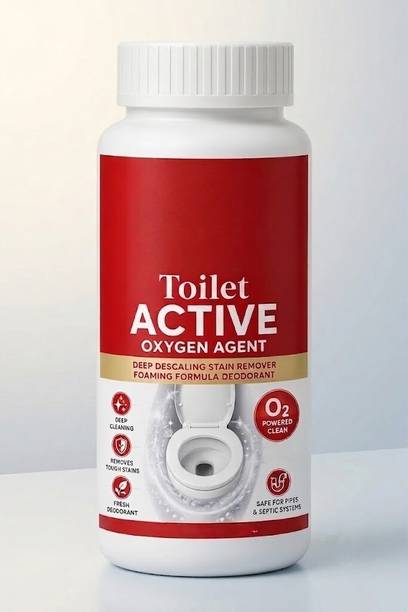 CLEONIXA Toilet Active Oxygen Agent – Foaming Toilet Stain Cleaner Regular Powder Toilet Cleaner