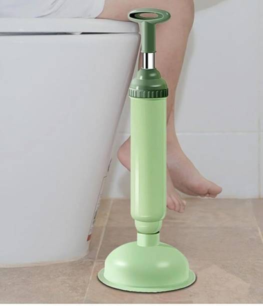 sunrta NEW High Pressure Toilet Plunger Air Power Drain Blaster Clog Remove Vacuum Pump Wipe Toilet Cleaner