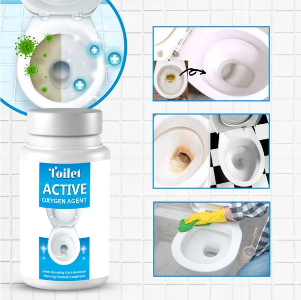 mahakali Toilet Active Oxygen Agent for Deep Descaling Stain Remover Foaming Formula Apple Powder Toilet Cleaner