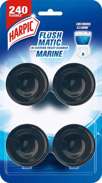 Harpic Flushmatic In-Cistern Marine Block Toilet Cleaner Blocks Marine Rim Block