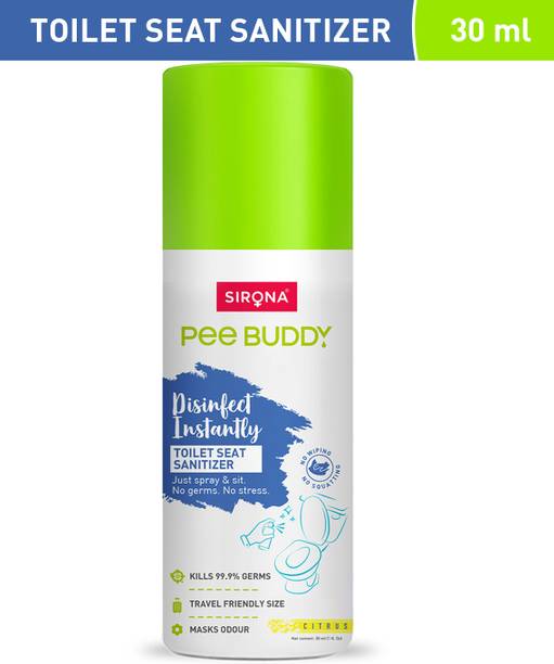 PeeBuddy Toilet Seat Sanitizer | Disinfect Instantly | 30ml Citrus Spray Toilet Cleaner