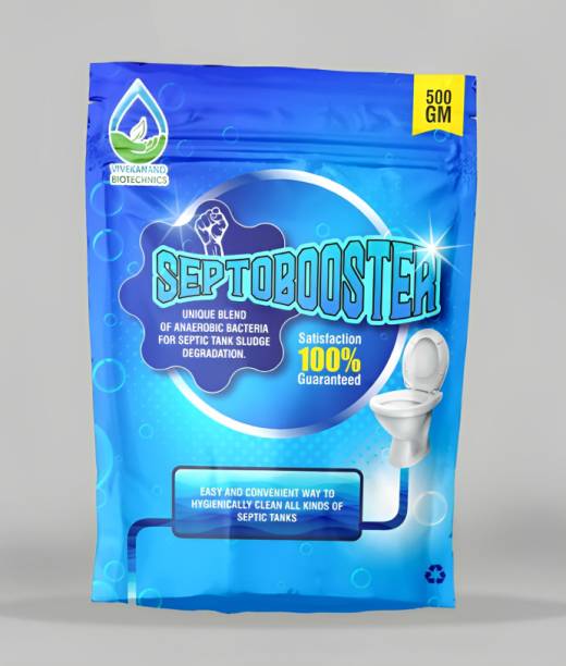 AlwaysOrganik Septo Booster- Unique Blend of Anaerobic bacteria for Septic tank sludge Powder Toilet Cleaner