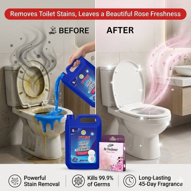 K'TRiQ Toilet Cleaner | Toilet Cleaning Liquid | Bathroom Cleaning Foam Cleaner | Gel Toilet Cleaner